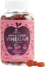 Apple Cider Vinegar Gummies 1000mg Per Serving - Sugar Free ACV Gummy Vitamins Supplement with Vitamin B12 for Energy - Keto Friendly Digestion, Detox, Cleanse Support, Vegan, Non-GMO - 120 Gummies
