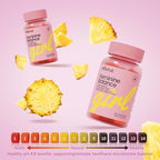 Premium Feminine Balance Gummies-pH Balance with Prebiotics & Lactobacillus Probiotic Blend&Hawaiian Pineapple Immune Support, Vegan & Non-GMO, 60 Gummies (120)