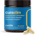 Curaslim GLP-1 Weight Loss Support: Natural GLP-1 Pathway Activation - Appetite Suppressant, Energy & Metabolism Booster - 10-in-1 Expert-Formulated, Berberine, 5HTP, Chromium, Saffron, 60 Servings