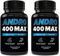 Andro400 Max Advanced T-Support & Nitric Oxide Booster – Traditional Tongkat Ali 100:1 Extract with L-Arginine & L-Citrulline – Supports Circulation and Physical Performance – 120 Capsules