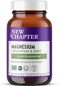 New Chapter Magnesium-Selenium-Zinc Supplement, 325 mg Magnesium in One-Daily Tablet for Active Bodies, Bounce Back After Exercise with Muscle Support Minerals + Hydrating Electrolytes, 90 Count