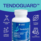 Longevity by Nature TendoGuard Joint Support Supplement with Collagen Peptides, Hyaluronic Acid Supplements, Tendon and Ligament, 60 Capsules