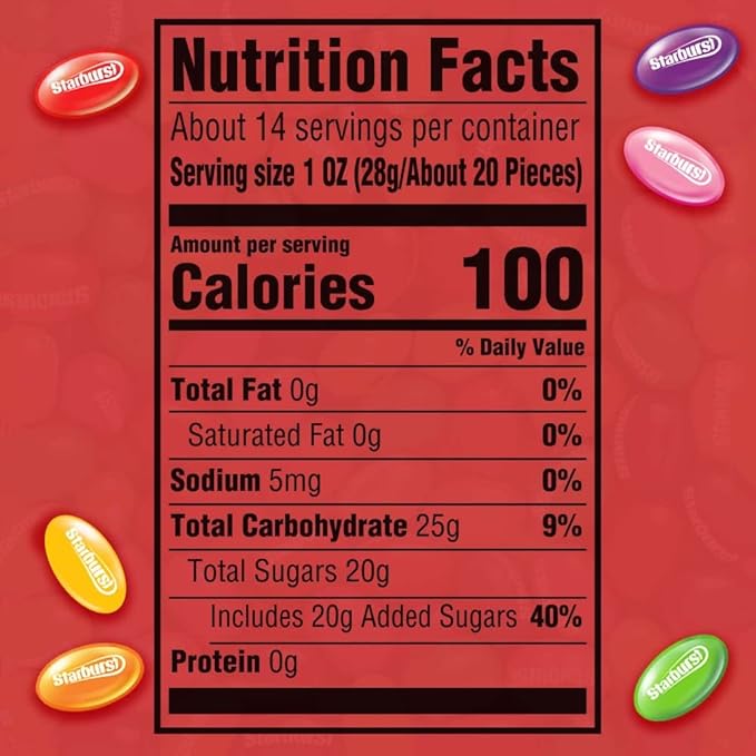 STARBURST Original Jelly Beans Gummy Candy, 14 oz Bag (Pack of 3)