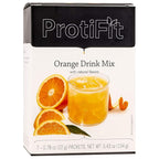 Proti Fit - High Protein Fruit Flavored Powder Drink Mix, Low Calorie, Sugar Free, Appetite Suppressant, 7 Servings Per Box (Orange)
