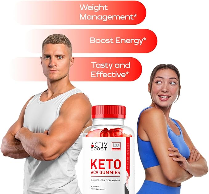 (2 Pack) ActivBoost Keto Gummies Advanced Formula, 120 Gummies for 2 Months