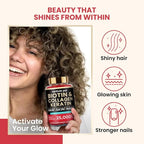Venture Pal Biotin Gummies with Collagen & Keratin - Hair Growth Support Skin and Nail Strength Vitamins for Women & Men - Biotin 10000mcg | B-Complex | Saw Palmetto - Sugar Free, Non-GMO, 60ct