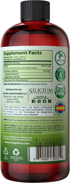 Living Silica Plant Based Collagen Booster | Vegan | Supports Healthy Collagen and Elastin Production for Joint & Bone Support, Glowing Skin, Strong Hair & Nails 500 ml | 16.9 Fl Oz