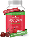 CogniTune L-Methylfolate Gummies 1000mcg - Bioavailable 5MTHF Folate Supplement for Brain Health - MTHFR Support with Delicious Strawberry Flavor