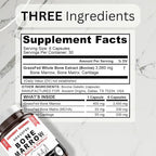 Grass Fed Bone Marrow Supplement, 3060mg, Skin, Oral Health, and Joint Support Supplement, Promotes Whole-Body Wellness, Non GMO Whole Bone Extract, 180 Capsules