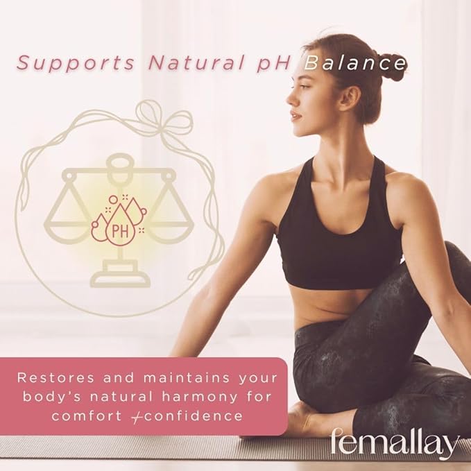 Femallay Organic Vaginal Melts – Tea Tree & Coconut Oil – Natural Feminine Odor Control, pH Balance & Dryness Relief – 7 Count + Applicator