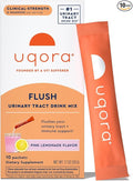 Uqora Flush - Urinary Tract* with D-Mannose, Vitamin C, Vitamin B6, Potassium, Magnesium & Calcium - Gluten-Free & Vegan - Pink Lemonade Flavor - 10 Packets (1 Pack)