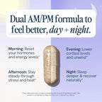 Happy V Menopause Relief Supplement for Women – Hormone Balance, Hot Flash & Night Sweat Support, Mood & Energy Booster, Vaginal Wellness, Perimenopause & Postmenopause Support – 60 Vegan Capsules