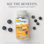 SOLARAY Advanced Lutein Eyes 24mg with Bilberry Extract and Blueberry Extract, Eye & Macular Health Support Supplement Supplying Zeaxanthin from Marigold, Vegan, 30 Servings, 30 VegCaps