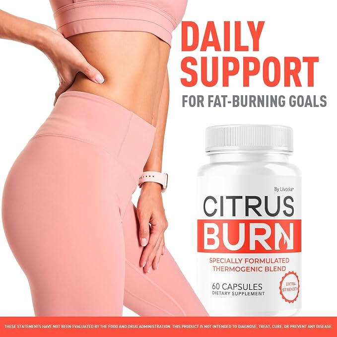 (2 Pack) Citrus Burn Capsules - Official CitrusBurn Pills Supplement Support All Natural Ingredients Advanced Formula Premium Multivitamin for Overall Health & Wellness, 120 Capsules for 2 Months