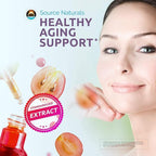 Source Naturals Resveratrol 200 mg for Heart and Healthy Aging* - 200 mg -30 Vegan Capsules