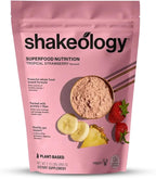 Shakeology 0g Added Sugar Plant Based Protein Powder Blend, Gluten-Free Shake with Vitamins and Minerals – Helps Support Healthy Weight Loss, Lean Muscle – Tropical Strawberry, 30 Servings