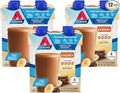 Atkins Chocolate Banana Protein Shake, 15g Protein, 5g Net Carbs, 1g Sugar, Low Carb, High Protein Shake, Banana Breakfast Protein Shake, 4 Pack (11 fl. oz Each)