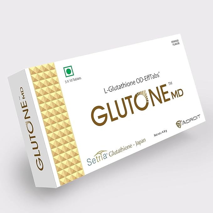 Dalal MD – Glutathione Mouth-Dissolving Tablets| Made with Setria L-Glutathione (Japan) 100mg| Radiant Glow & Even Skin Tone| Pack of 30 Tablets (Orange)