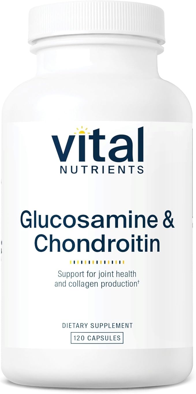 Vital Nutrients Glucosamine & Chondroitin - Healthy Cartilage, Mobility, and Joint Support Supplement - Gluten, Dairy, Soy Free - Non-GMO - 120 Capsules