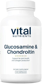 Vital Nutrients Glucosamine & Chondroitin - Healthy Cartilage, Mobility, and Joint Support Supplement - Gluten, Dairy, Soy Free - Non-GMO - 120 Capsules