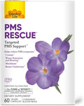 Country Life PMS Rescue – PMS Support Supplement for Women, Menstrual Cycle Support, Helps Support Mood, Bloating & Cramps, Herbal & Nutrient Blend, Vegan Capsules, 60 Count