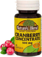 Nature's Blend Cranberry Concentrate 500 mg 60 Sgels