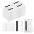 Hotel Vanity Kit Individually Wrapped Bulk Travel Cleaning Kit for Hotels Disposable Travel Size Hotel Hospitality Supplies Hygiene Kits for Homeless in Bulk Square Cotton (100)