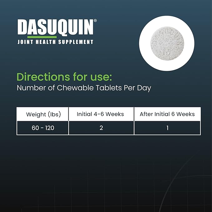 Nutramax Dasuquin for Large Dogs, Joint Health Supplement, Contains Glucosamine for Dogs, Plus Chondroitin, ASU, MSM and More, Supports Healthy Joints, Chewable Tablets, 150 Count