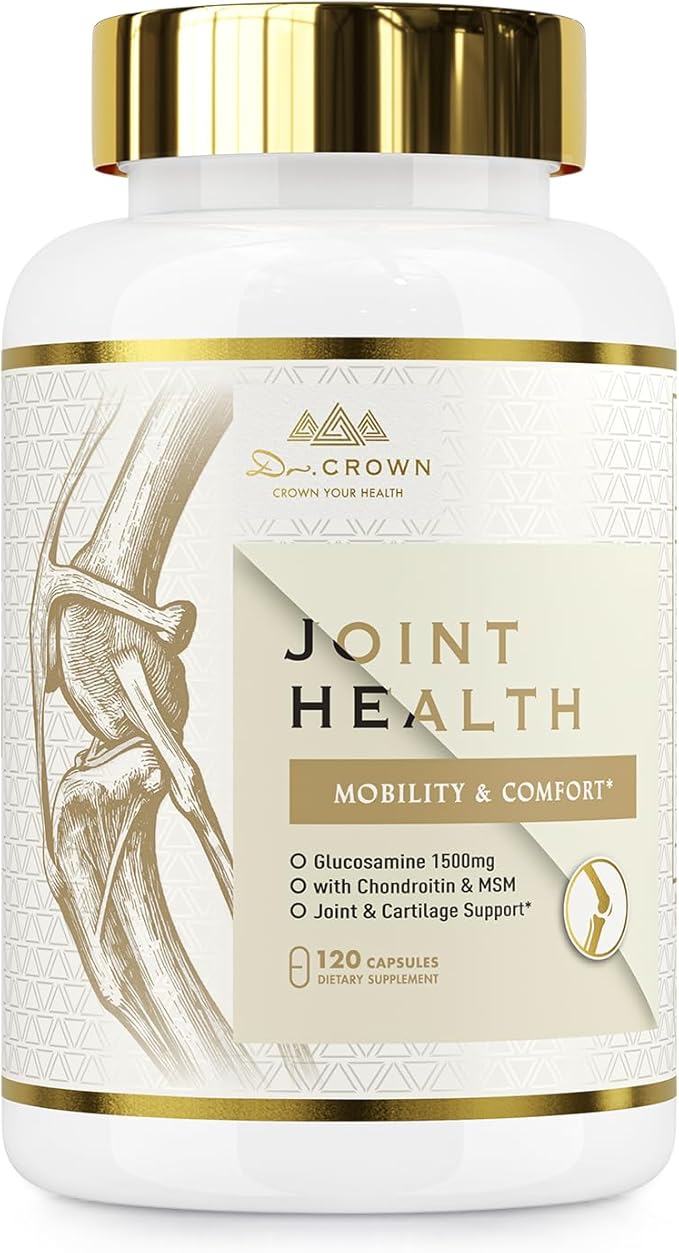 Joints Health Suppplement, Glucosamine Chondroitin MSM - Joint Support Supplement for Women and Men with Turmeric, MSM &Boswellia, for Cartilage, Joint Health and Flexibility - 120 Capsules