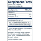 Wiley's Finest Wild Alaskan Fish Oil Prenatal DHA - 900mg EPA and DHA Omega-3s for Pregnant Women and Nursing Mothers - 180 Softgels (90 Prenatal Vitamin Servings)