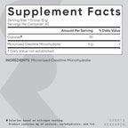 Sports Research Creatine Monohydrate - Gain Lean Muscle, Improve Performance and Strength and Support Workout Recovery - 5 g Micronized Creatine - 10.58 oz