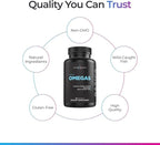 Livingood Daily Fish Oil Omega 3 Supplement, EPA and Dha from Wild Caught Fish, Omega 3 Fatty Acids for Heart, Brain, and Joint Health for Men and Women, Gluten Free, 30 Day Supply, 60 Softgels