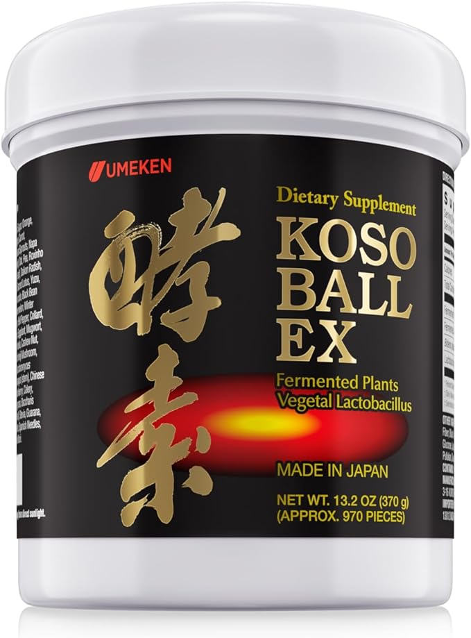 Umeken Koso Ball EX-New Fermented Fruits and Vegetables Extract Containing Enzymes. Chewable Tablets Made in Japan