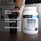 Transparent Labs Grass-Fed Whey Protein Isolate - Naturally Flavored, Gluten Free Whey Protein Powder with 28g of Protein per Serving & 9 Amino Acids - 30 Servings, Dark Chocolate
