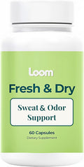 Body Odor & Sweat Support Supplement – Sage Extract & Chlorophyll – Natural Internal Deodorant & Perspiration Aid (60 Vegan Capsules)