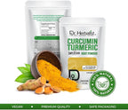 Dr. HERBALIST Turmeric Powder 200g - Premium Quality Spice for Cooking, Golden Milk, and Wellness Recipes | Vegan-Friendly, Gluten-Free, and Non-GMO