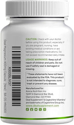 Magnesium Glycinate 400mg, 300 Capsules | 100% Chelated for Easy Absorption | Essential Mineral Supplement for Muscle, Sleep, & Heart Health*
