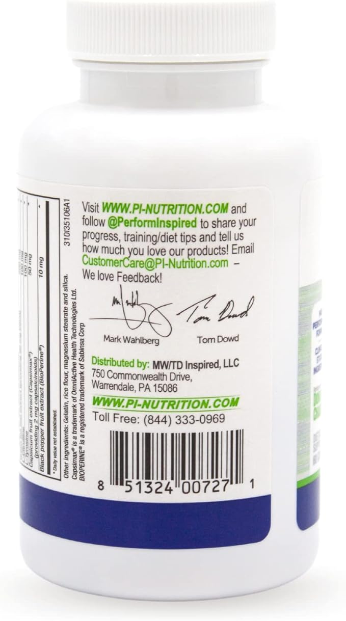 PERFORMANCE INSPIRED Nutrition Diet & Energy Capsules – Natural Green Coffee, Garcinia Cambogia & Green Tea – Supports Energy & Metabolism – 60 Count