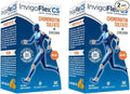 INVIGOFLEX Chondroitin Sulfate with Turmeric Curcumin Non GMO for Knee, Hand, Back & Hip Premium Joint Supplement CS - 2 Pack