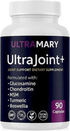 Glucosamine Chondroitin MSM and Turmeric Supplement – Joint Support Supplement for Women and Men with Boswellia and Chondroitin Sulfate for Joint Health Mobility & Flexibility – 90 Capsules