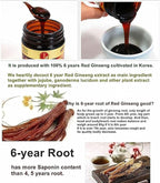1 Set Box - 365 Korean Red Ginseng 6 Years Old Extract - Cao Hong Sam 6 Tuoi 365-240g per Bottle with 4 Bottles per Set Box - Made in Korea
