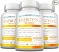 Approved Science Energysyl - Caffeine Free - with Adaptogens, B Vitamins, and Bioperine - 3 Month Supply - 180 Capsules