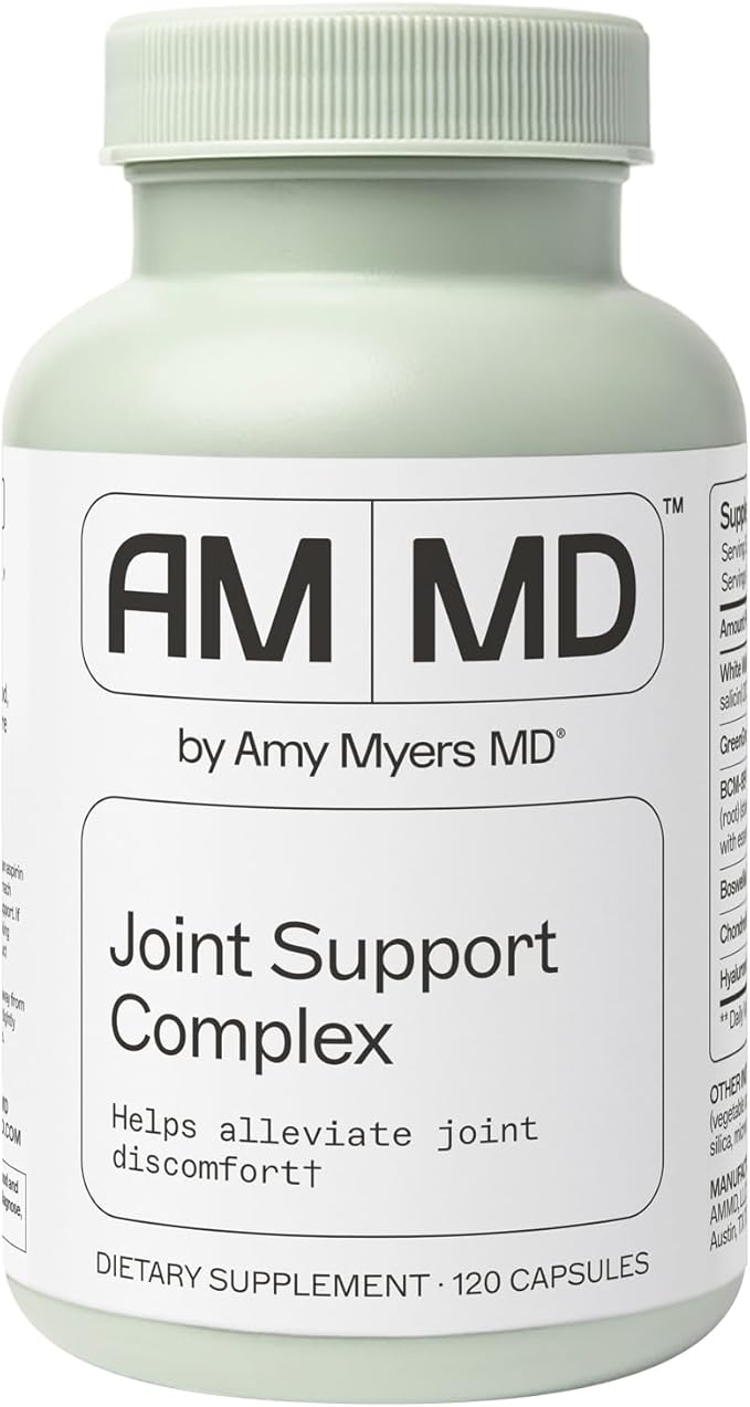 Amy Myers MD SynoComplete - Joint Comfort & Flexibility Support - Formula with White Willow Bark Extract & Hyaluronic Acid - Supplement for Joint Mobility Support - 120 Capsules (60 Servings)