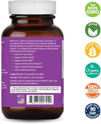 Pure Essence Labs Transitions Vitamins for Women, Natural Menopause Relief Supplement to Promote Hormone Balance, Reduce Hot Flashes, Mood Swings & Night Sweats, 120 Capsules