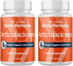 Santo Remedio Articulaciones Joint Health Support Supplement, Promotes Joint Comfort, Mobility & Function, Clinically Proven TamaFlex™ Formula, 60 Capsules per Jar (30 Servings), Pack of 2