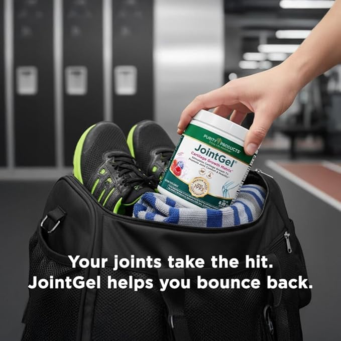 Purity Products JointGel Formula Collagen Peptides + MSM - Supports Joint Flexibility + Fortify Joint Cartilage - Berry Powder - 30 Day Supply