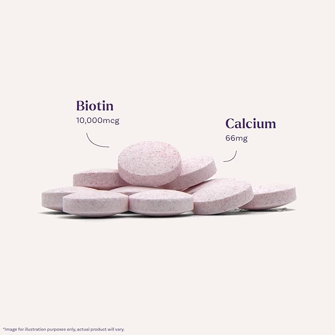Natrol Beauty Biotin 10,000mcg Vitamins for Beauty, 100 Tablets, 100 Day Supply