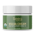 Organic Vulva Balm, Intimate Skins Care, Menopause Support, Relieves Feminine Dryness, Itching, Burning, Redness, Irritation - All Natural - 2 oz