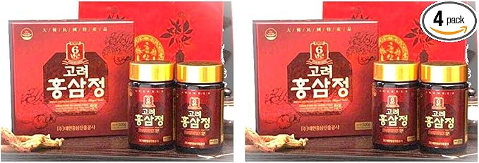 2 Set Boxes - Korean Royal Gold 6 Years Red Ginseng Extract - 2 Hop Cao Cot Hong Sam 6 Tuoi Royal Gold - 250g per Bottle x 2 Bottles per Box x 2 Boxes per Order - Made in South Korea