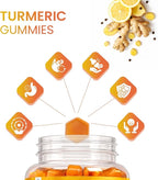 Ved Turmeric Supplement - Turmeric and Ginger Supplement Gummies, Turmeric Ginger Chews, Turmeric and Ginger Gummies for Inflammation Support